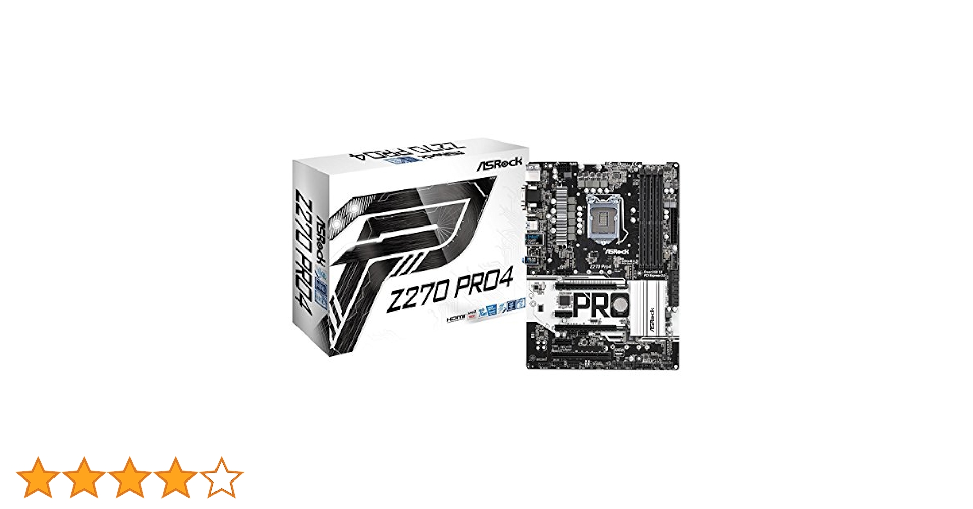 PCパーツ Intel Core i7-7700K Z270 pro4 DDR4 16gb Amazon | ASRock Intel Z270チップセット搭載 ATXマザーボード